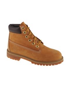 Timberland Premium 6 IN WP Boot Jr 012909 dla chłopca trapery, Żółte 001