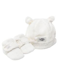 UGG Baby Bixbee Boot and Beanie 1120951I-BDB dla dziewczynki buty zimowe, Białe 001