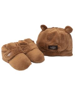 UGG Baby Bixbee Boot and Beanie 1120951I-CHE dla dziewczynki buty zimowe, Brązowe 001