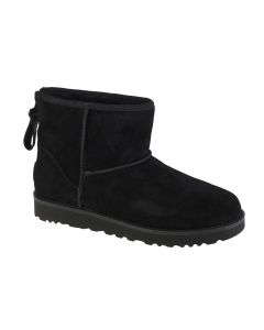 UGG Classic Mini Logo Zip 1122671-BLK damskie buty zimowe, Czarne 001