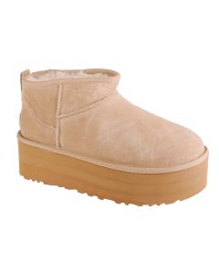 UGG Classic Ultra Mini Platform 1135092-SAN damskie buty zimowe, Beżowe 001