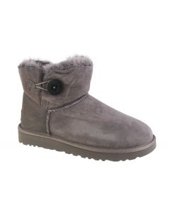 UGG Mini Bailey Button II 1016422-GREY damskie buty zimowe, Szare 001