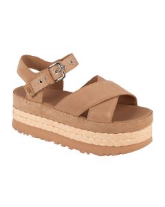 UGG W Aubrey Ankle Sandal 1152711-SAN damskie sandały, Beżowe 001