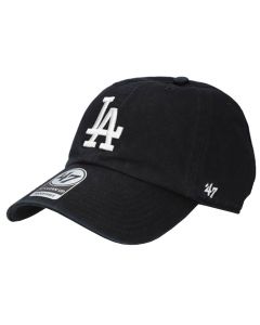 unisex 47 Brand MLB Los Angeles Dodgers 47 Clean Up Cap B-RGW12GWS-BKJ B-RGW12GWS-BKJ 001