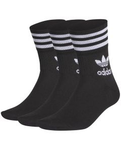 unisex adidas Mid Cut Crew Socks 3 Pairs GD3576 001