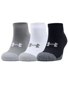 unisex Under Armour HeatGear Locut Socks 3-Pack 1346753-035 001