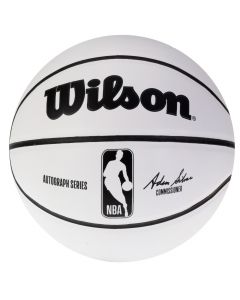 Wilson Autograph Mini Ball WTB3405XB unisex piłki do koszykówki, Białe 001