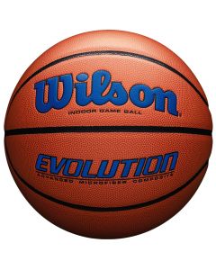 Wilson Evolution 295 Indoor Game Ball WTB0595XB0704 unisex piłki do koszykówki, Pomarańczowe 001