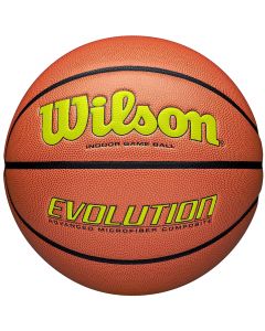 Wilson Evolution 295 Indoor Game Ball WTB0595XB703 unisex piłki do koszykówki, Pomarańczowe 001