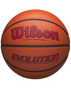 Wilson Evolution 295 Indoor Game Ball WTB0595XB705 unisex piłki do koszykówki, Pomarańczowe 001