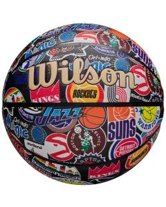 Wilson NBA All Team Retro Ball WZ4028501XB unisex piłki do koszykówki, Wielokolorowe 001