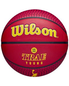 Wilson NBA Player Icon Trae Young Outdoor Ball WZ4013201XB unisex piłki do koszykówki, Czerwone 001