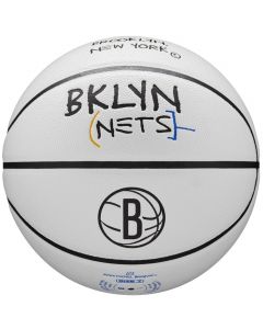 Wilson NBA Team City Collector Brooklyn Nets Ball WZ4016403ID unisex piłki do koszykówki, Białe 001