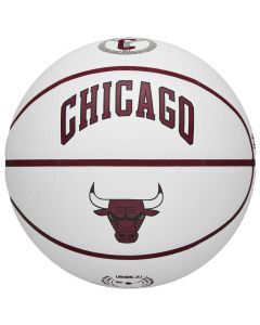 Wilson NBA Team City Collector Chicago Bulls Ball WZ4016405ID unisex piłki do koszykówki, Białe 001