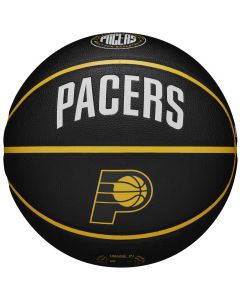 Wilson NBA Team City Collector Indiana Pacers Ball WZ4016412ID unisex piłki do koszykówki, Czarne 001