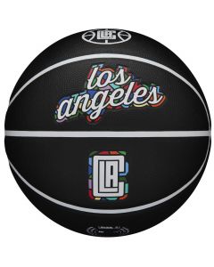 Wilson NBA Team City Collector Los Angeles Clippers Ball WZ4016413ID unisex piłki do koszykówki, Czarne 001