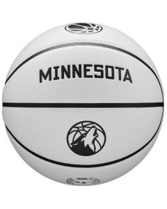 Wilson NBA Team City Collector Minnesota Timberwolves Ball WZ4016418ID unisex piłki do koszykówki, Białe 001