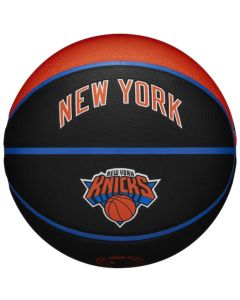 Wilson NBA Team City Collector New York Knicks Ball WZ4016420ID unisex piłki do koszykówki, Czarne 001