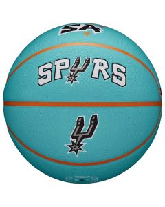 Wilson NBA Team City Collector San Antonio Spurs Ball WZ4016427ID unisex piłki do koszykówki, Niebieskie 001