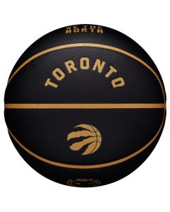 Wilson NBA Team City Collector Toronto Raptors Ball WZ4016428ID unisex piłki do koszykówki, Czarne 001