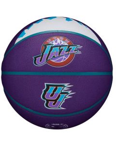 Wilson NBA Team City Collector Utah Jazz Ball WZ4016429ID unisex piłki do koszykówki, Fioletowe 001