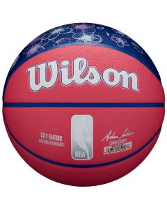 Wilson NBA Team City Collector Washington Wizards Ball WZ4016430ID unisex piłki do koszykówki, Różowe 001