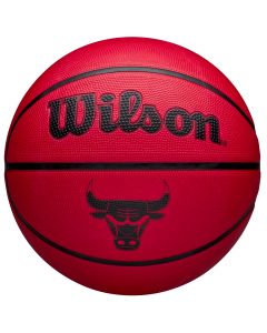 Wilson NBA Team Tribute Solid Chicago Bulls Ball WZ4025405XB unisex piłki do koszykówki, Czerwone 001