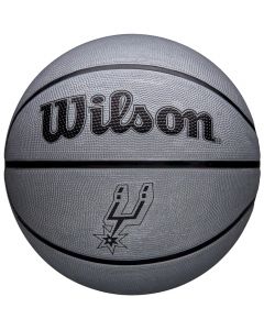 Wilson NBA Team Tribute Solid San Antonio Spurs Ball WZ4025427XB unisex piłki do koszykówki, Srebrne 001