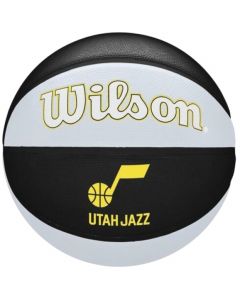 Wilson NBA Team Tribute Utah Jazz Ball WZ4011602XB unisex piłki do koszykówki, Czarne 001