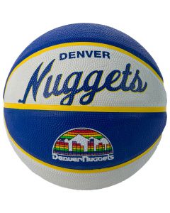 Wilson Team Retro Denver Nuggets Mini Ball WTB3200XBDEN unisex piłki do koszykówki, Niebieskie 001