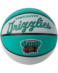 Wilson Team Retro Memphis Grizzlies Mini Ball WTB3200XBMEM unisex piłki do koszykówki, Białe 001