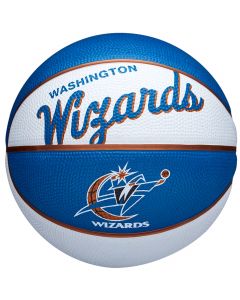 Wilson Team Retro Washington Wizards Mini Ball WTB3200XBWAS unisex piłki do koszykówki, Białe 001