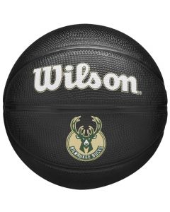 Wilson Team Tribute Milwaukee Bucks Mini Ball WZ4017606XB unisex piłki do koszykówki, Czarne 001